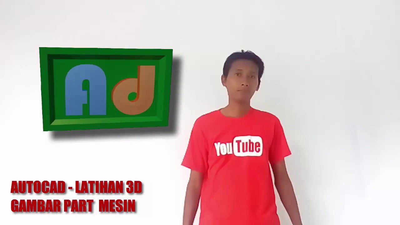 Autocad - Latihan 3D - Part Mesin Request