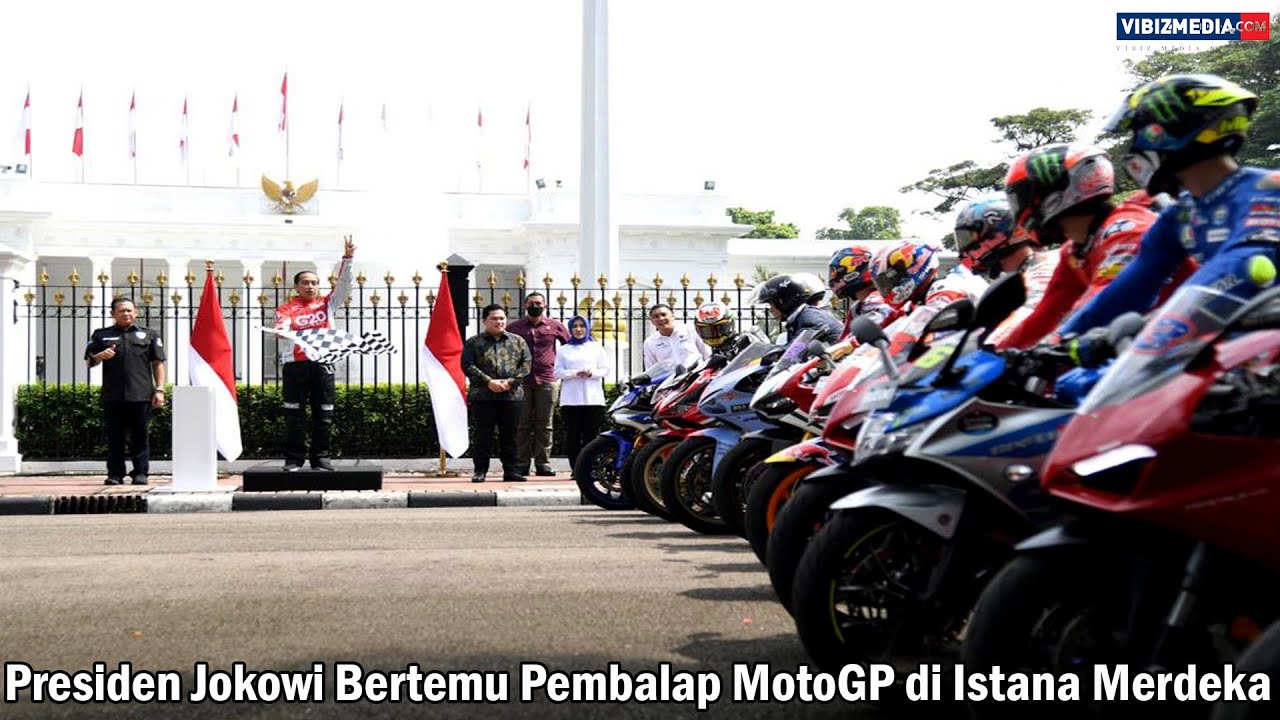 Presiden Jokowi Bertemu Pembalap MotoGP di Istana Merdeka