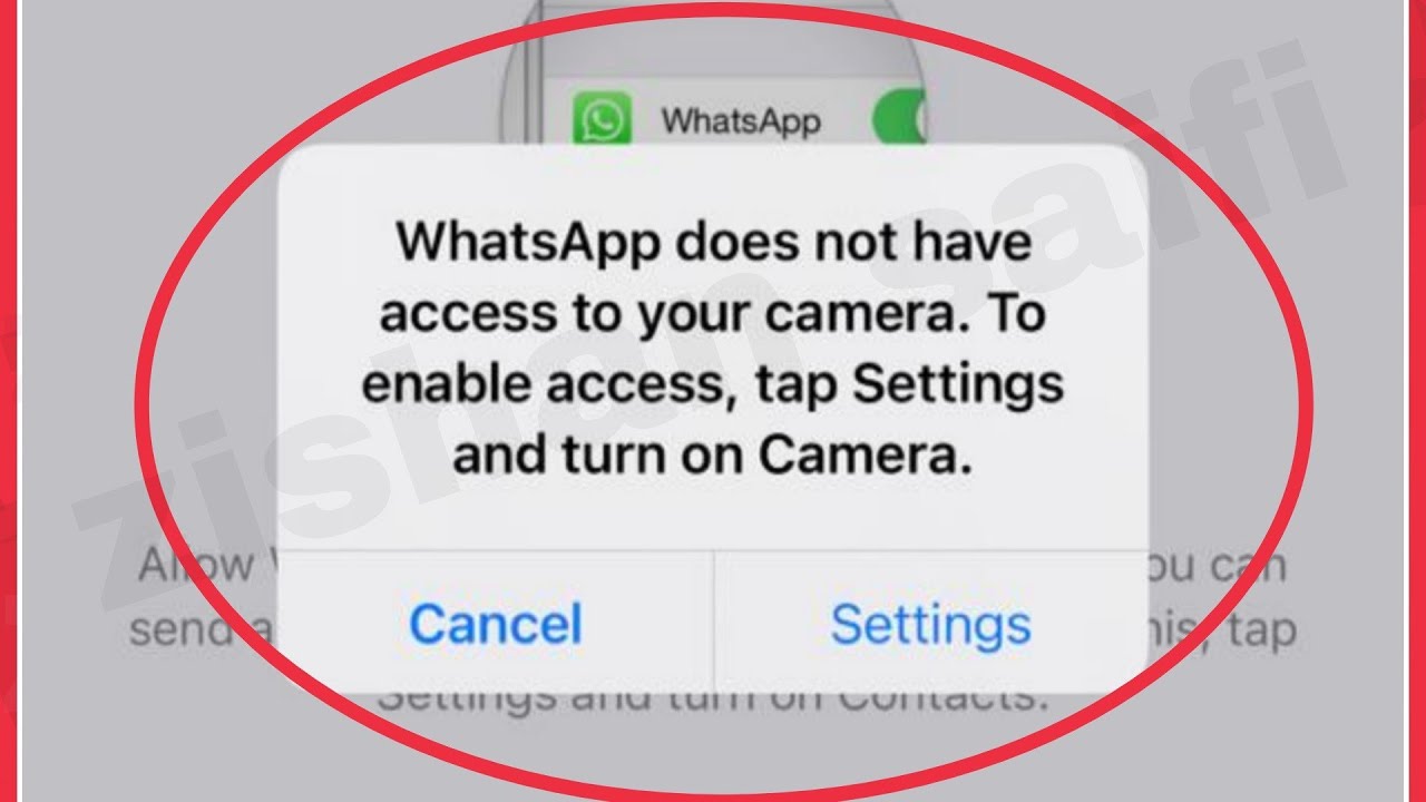 Fix WhatsApp Does not have access to your Camera. To enable access problem solve in Android iPhone