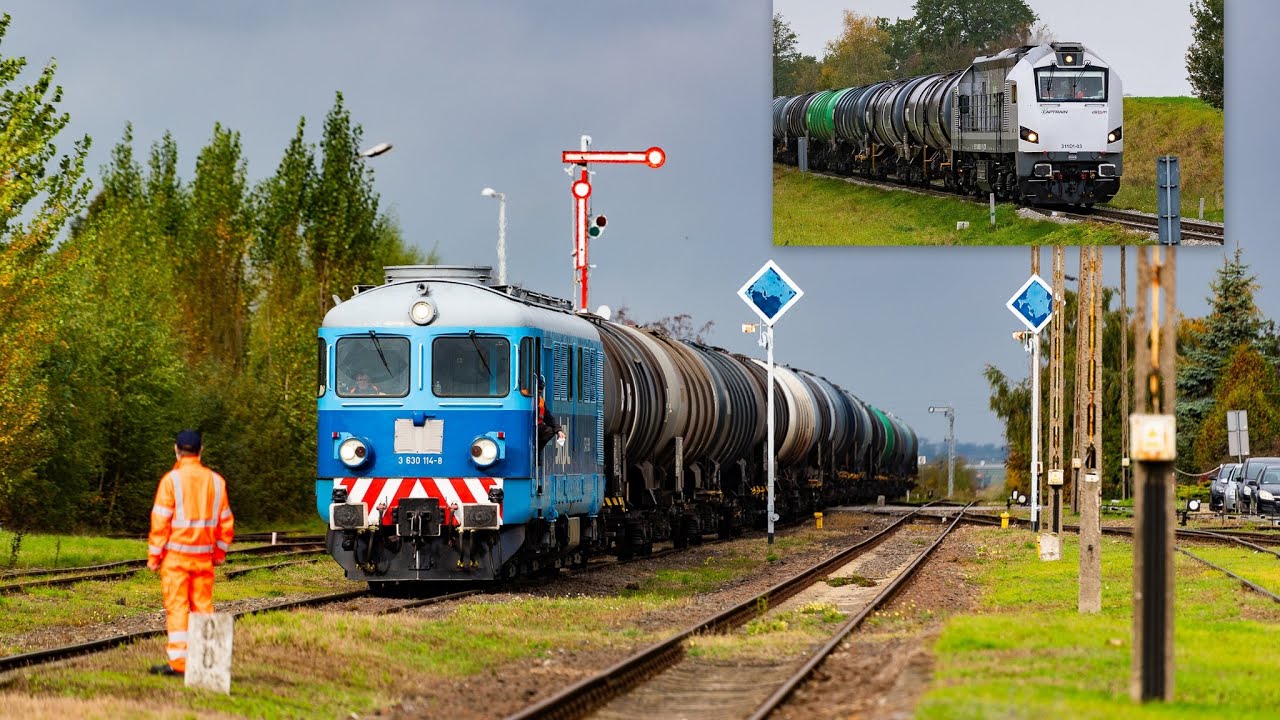 Dwa pociągi z bazy paliw w Rejowcu do Gniezna - ST43-389 SKPL & 311D1-03 Captrain | 16.10.2025