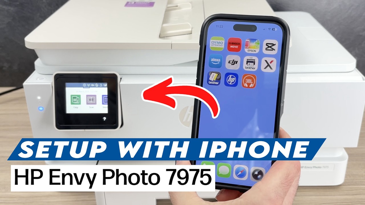 Как подключить iPhone к HP Envy Photo 7975 + печать и сканирование