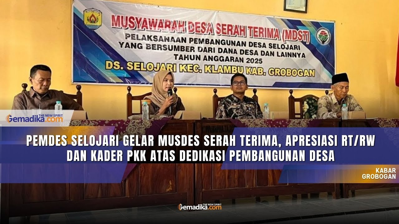 Pemdes Selojari Gelar Musdes Serah Terima, Apresiasi RT/RW, Kader PKK atas Dedikasi Pembangunan Desa