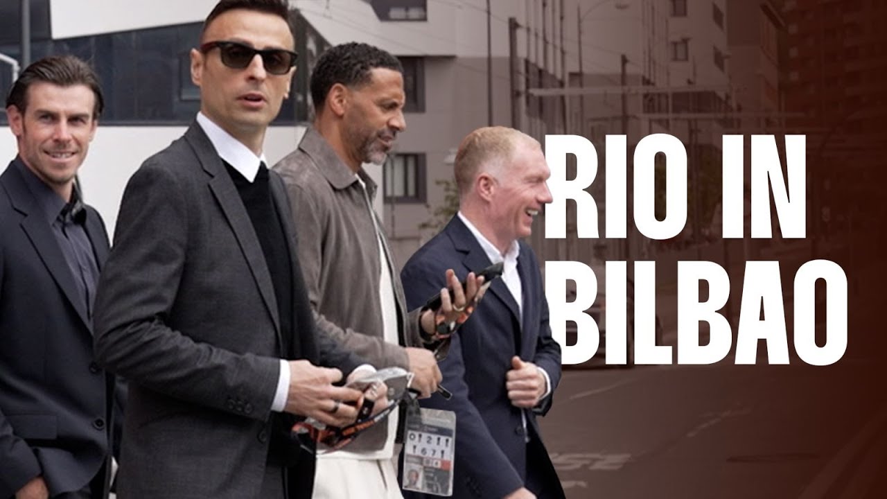 Rio Met Gareth Bale, Berbatov & Paul Scholes In Bilbao