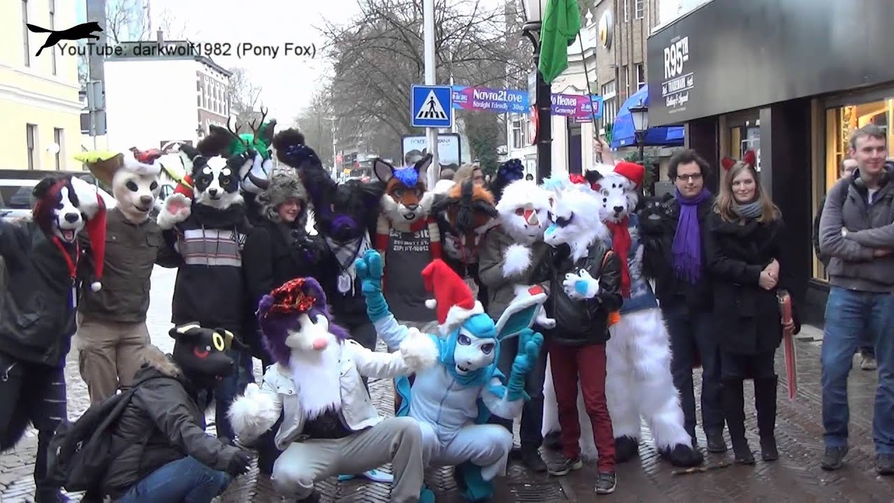 Utrecht Christmas fursuit walk 21-12-2013