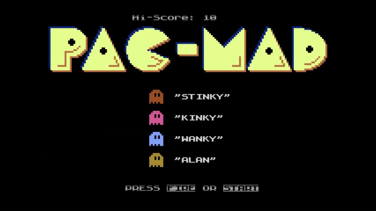 Pac-Mad [Bocianu & Lisu] [Level: 1-30] [Score: 122020] [@bocianu] [Full HD]