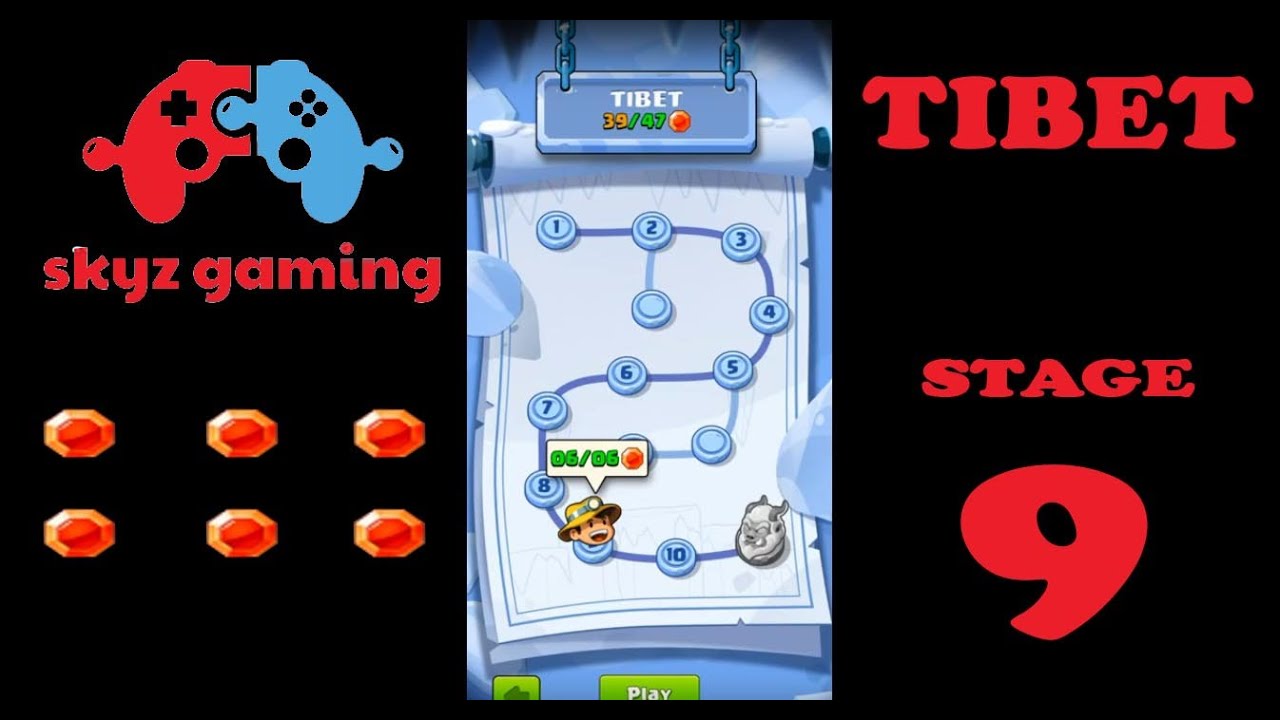 Diamond quest don't rush Tibet - all gems stage 9