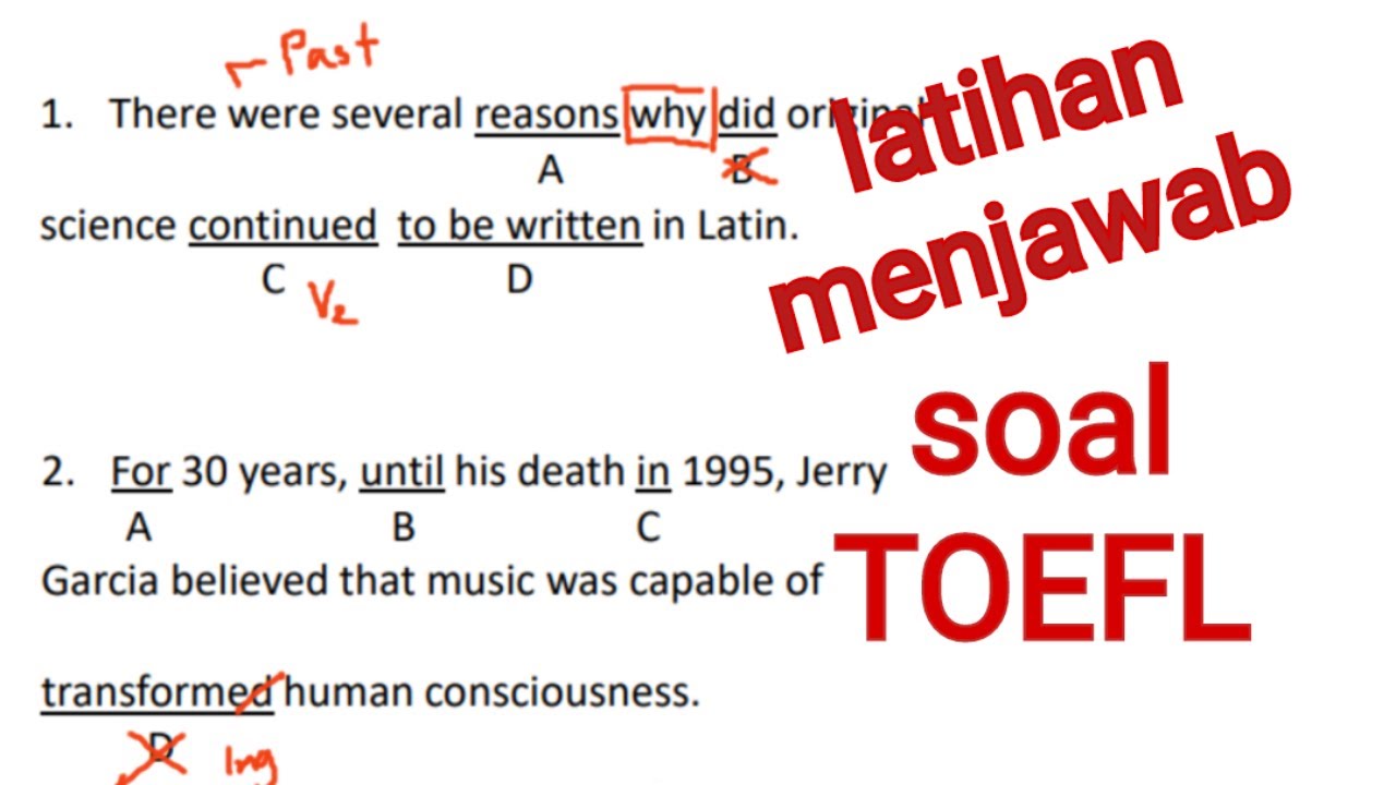 #13 Soal TOEFL error recognition/increase comparison, embedded question