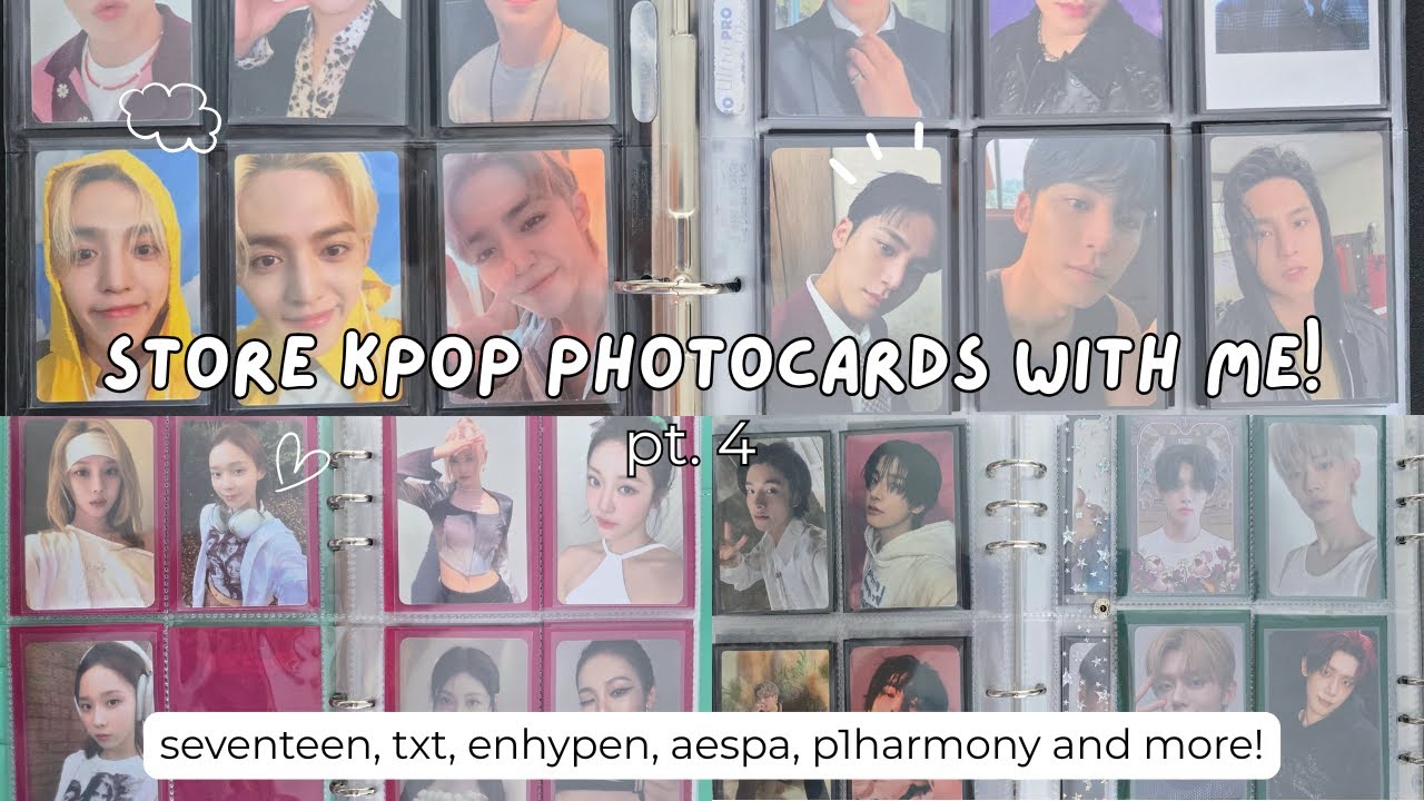 Storing photocards #4 ★ aespa, itzy, p1harmony, txt and more!