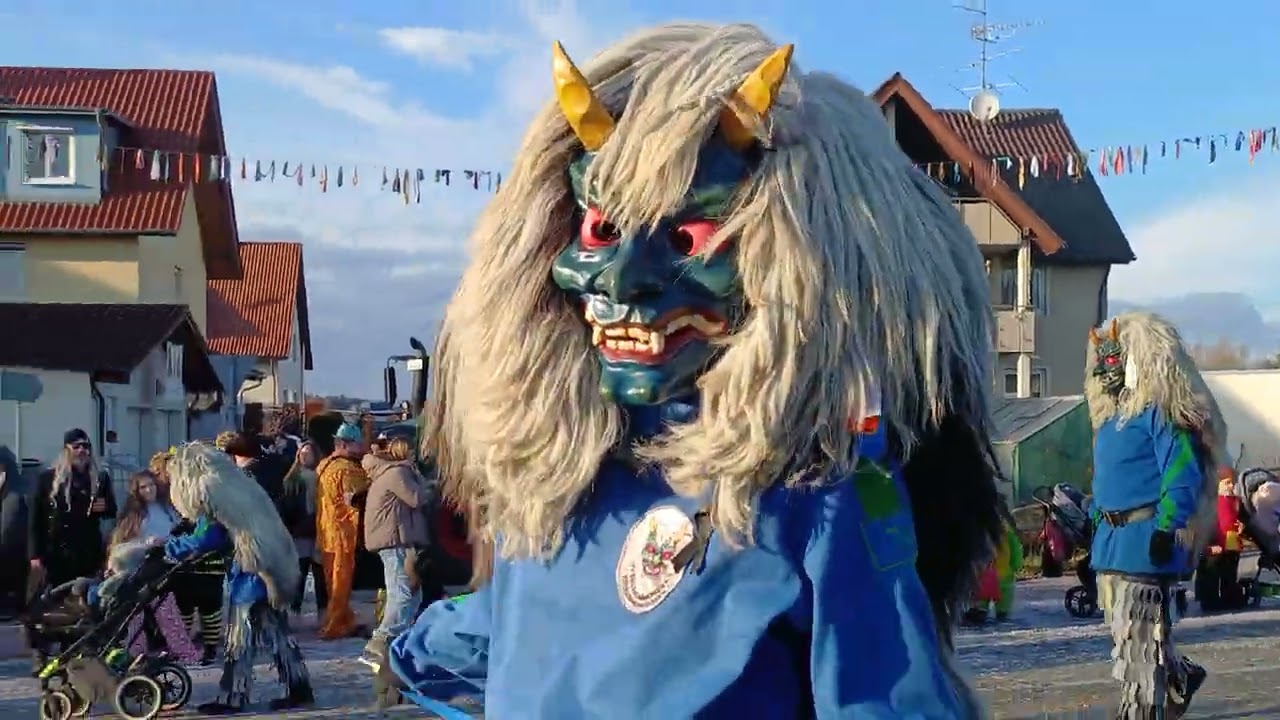 NV Esch-Dämonen Friedrichshafen 👹🔵 - Umzugsende NZ Brochenzell FASNET 26 - #fasnacht #fasching 