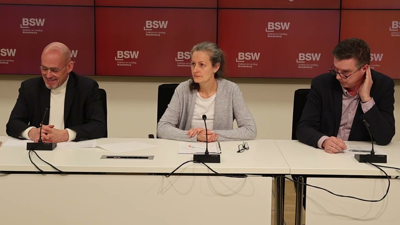 Pressekonferenz der BSW  Brandenburg 24.02.2026