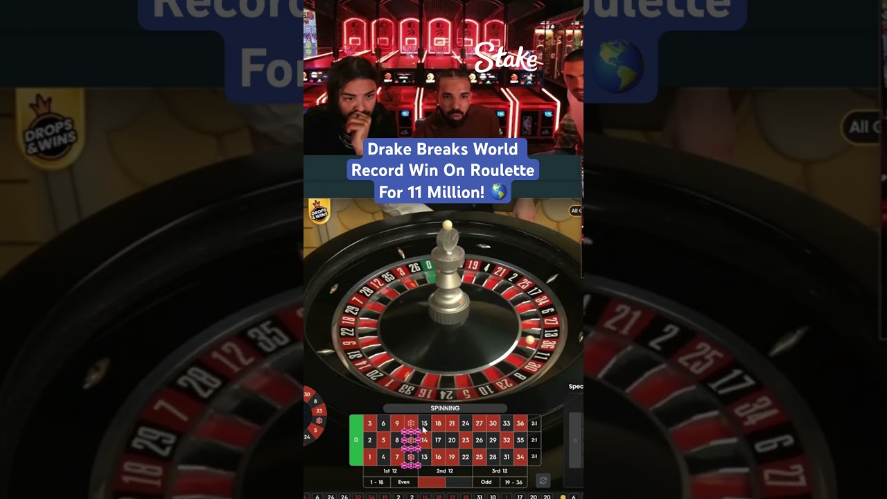 Drake Breaks World Record Win On Roulette For 11 Million! #drake #roulette #casino #worldrecord