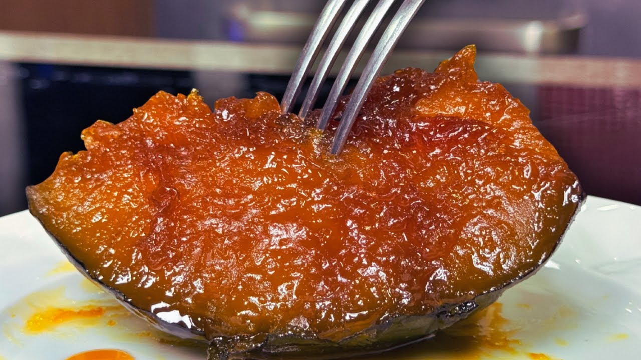 Essa moranga caramelizada fica pronta rapidinho! Receita fácil