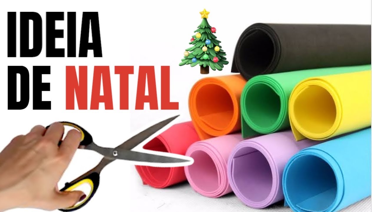 IDEIA DE NATAL EM E.V.A 🎄 PARA DECORAR