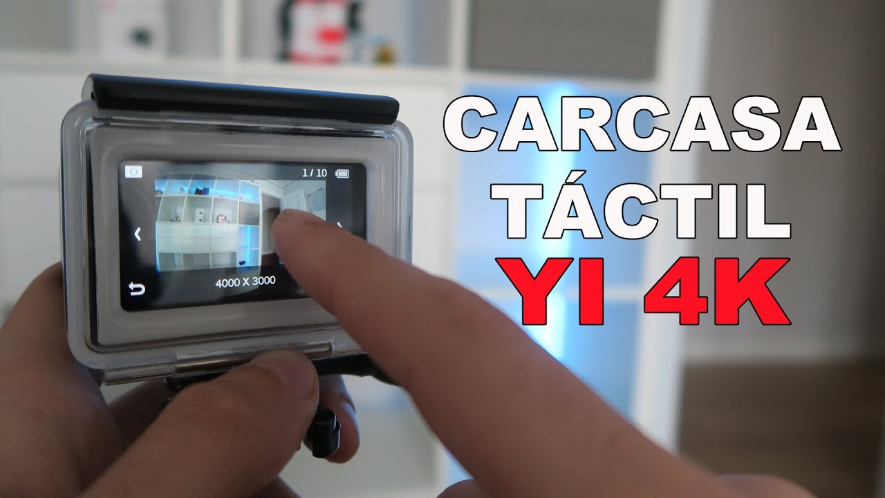 Carcasa de agua táctil para Yi 4K