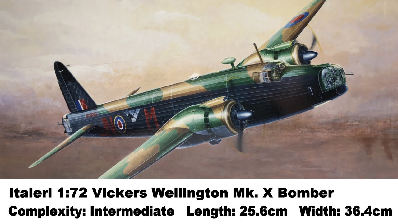 Italeri 1:72 Vickers Wellington Mk. X Bomber Kit Review