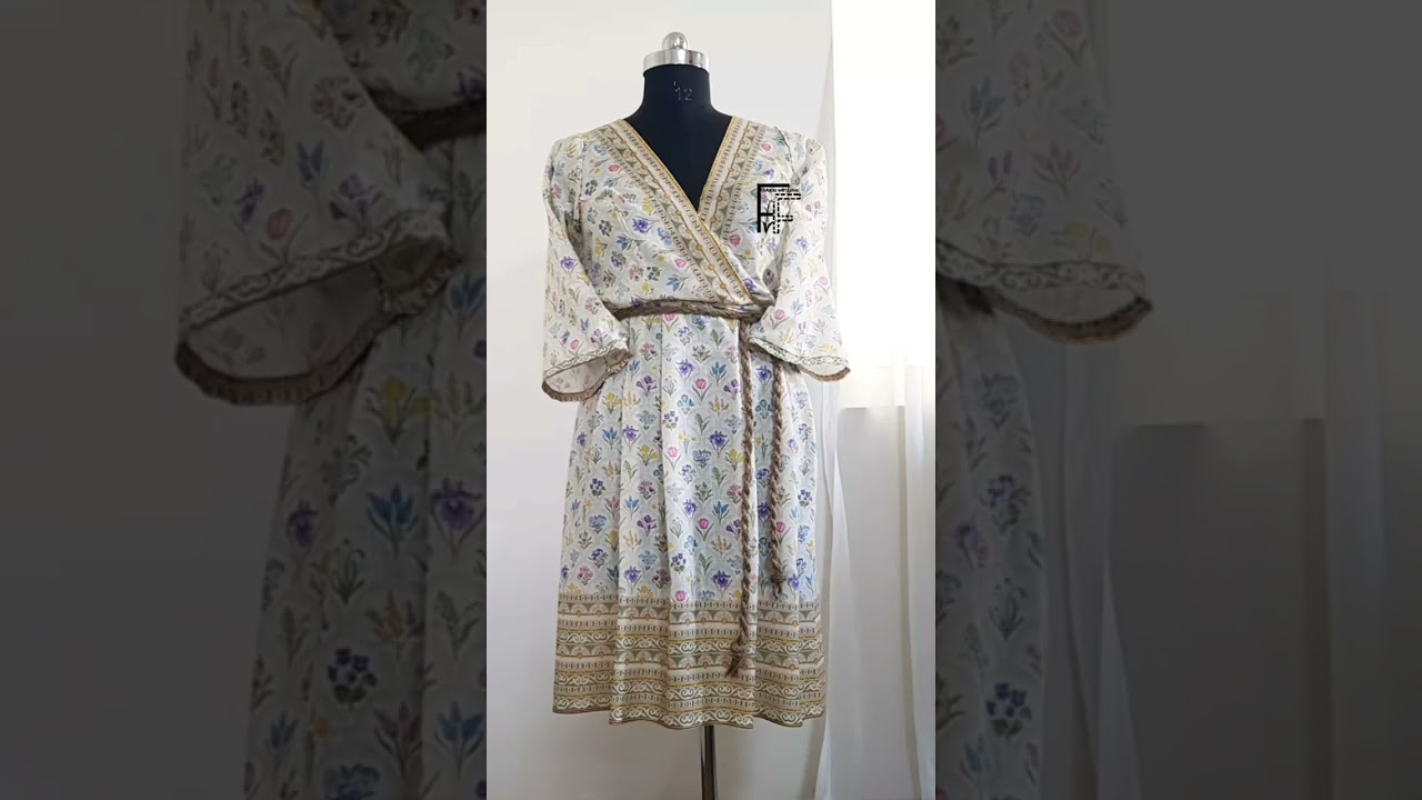 Boho Kleid Kurz #bl&auml;tter #bohemian  #fashion #floral #handarbeit  #Bund #hippie#kleider #streetstyle