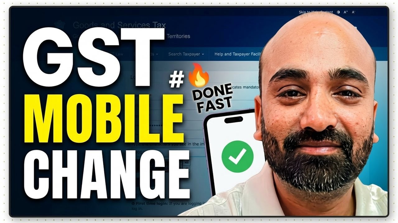 How To Change Mobile Number In GST Portal: Done in 5 Minutes! 🔥