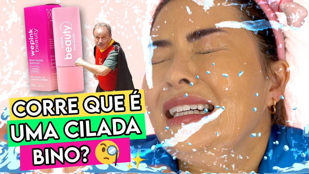 TESTEI A BASE POLÊMICA DA VIRGINIA🤣✨ Base Liquida - WE PINK