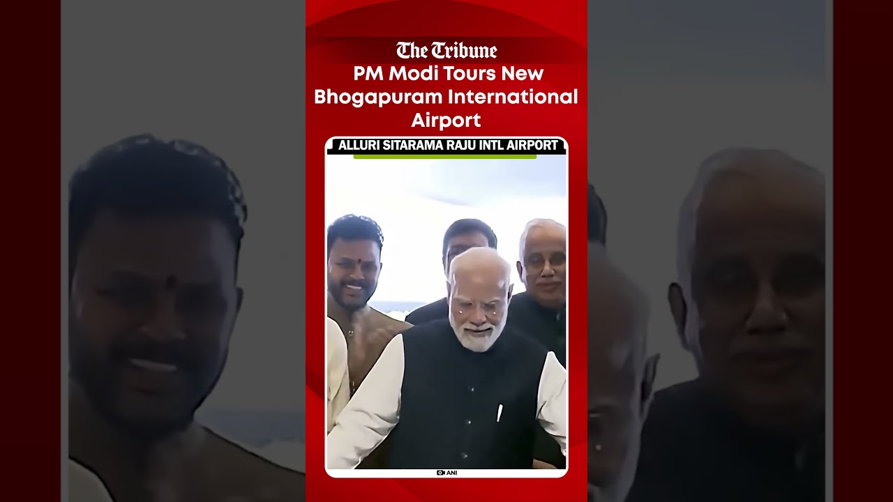 PM Modi Tours New Alluri Sitarama Raju International Airport in Bhogapuram