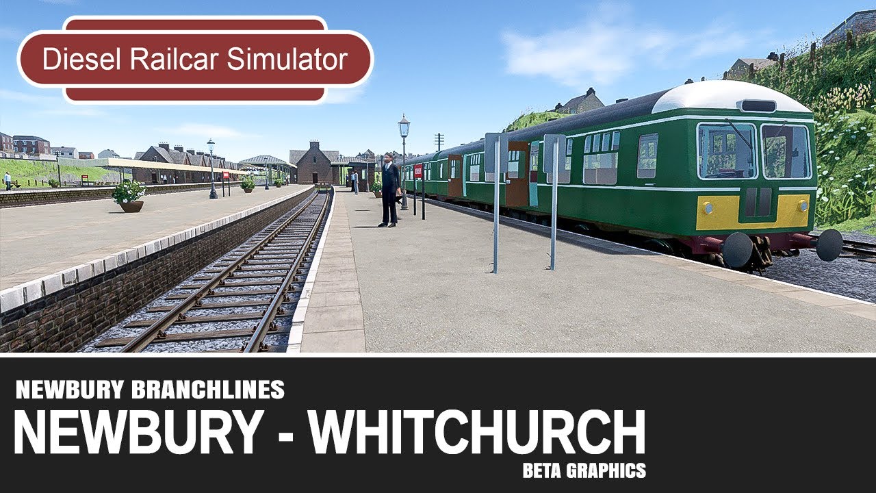 Diesel Railcar Simulator - Newbury to Whitchurch on the Newbury Branchlines modded map BETA Graphics