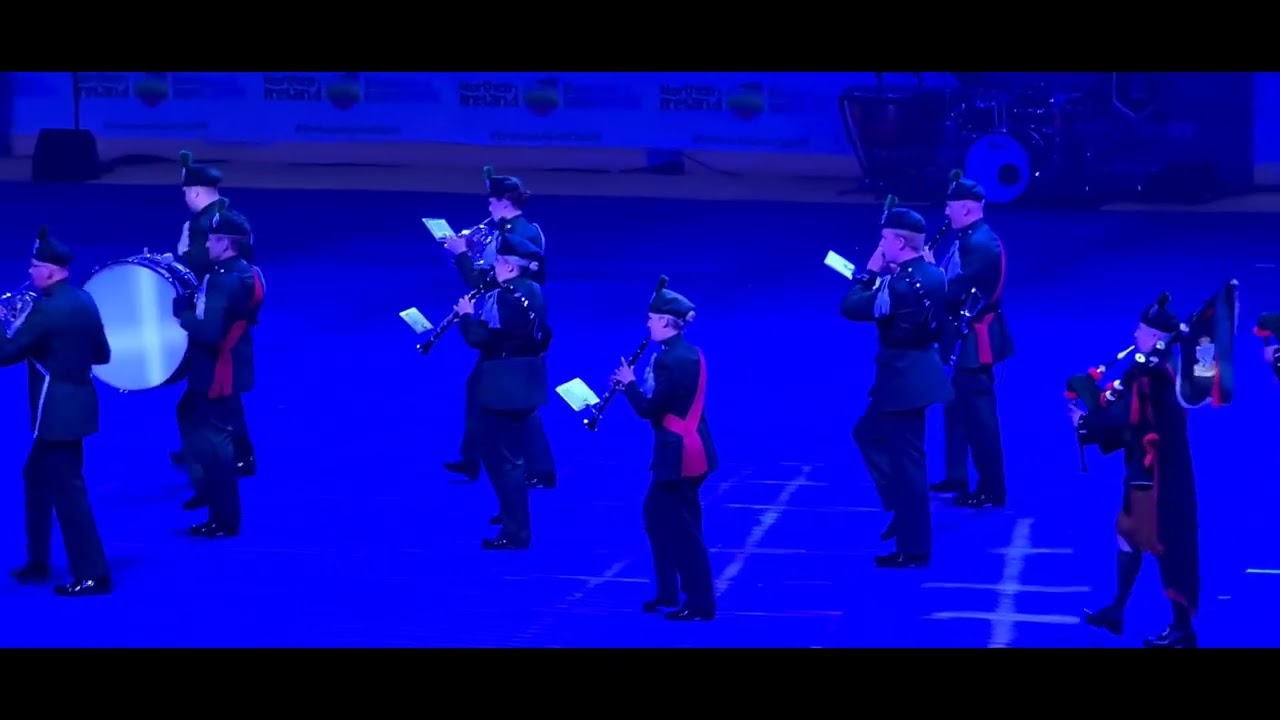 Belfast International Tattoo 2022 The Royal Irish Regiment Bugles, Pipes And Drums