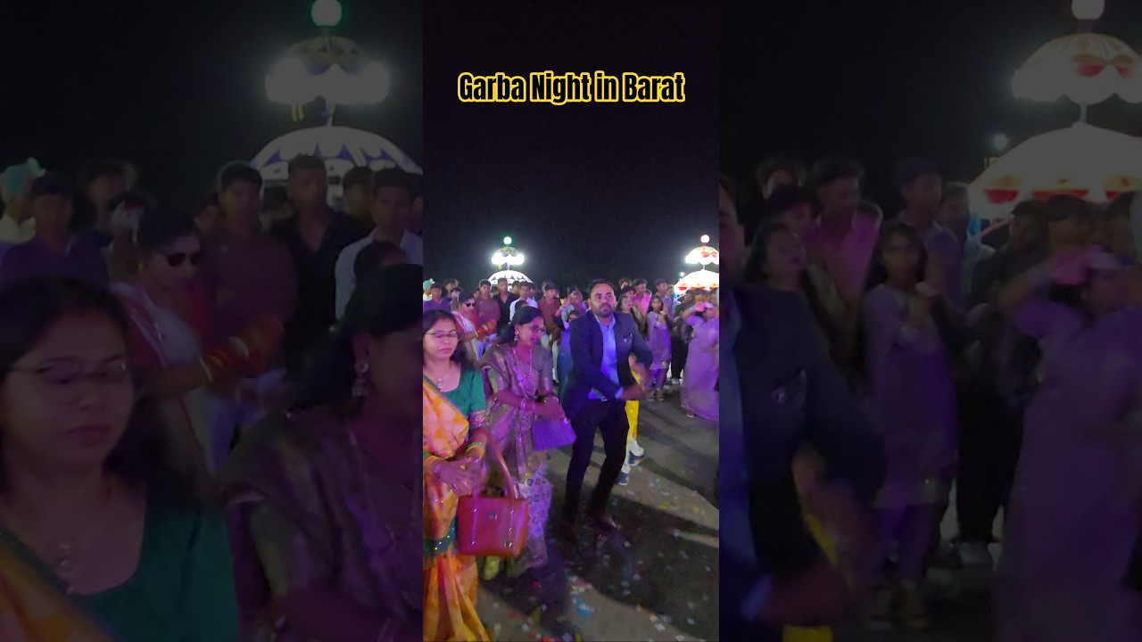 Garba Night in Barat#garbanight #garbadance #barat #wedding #shorts
