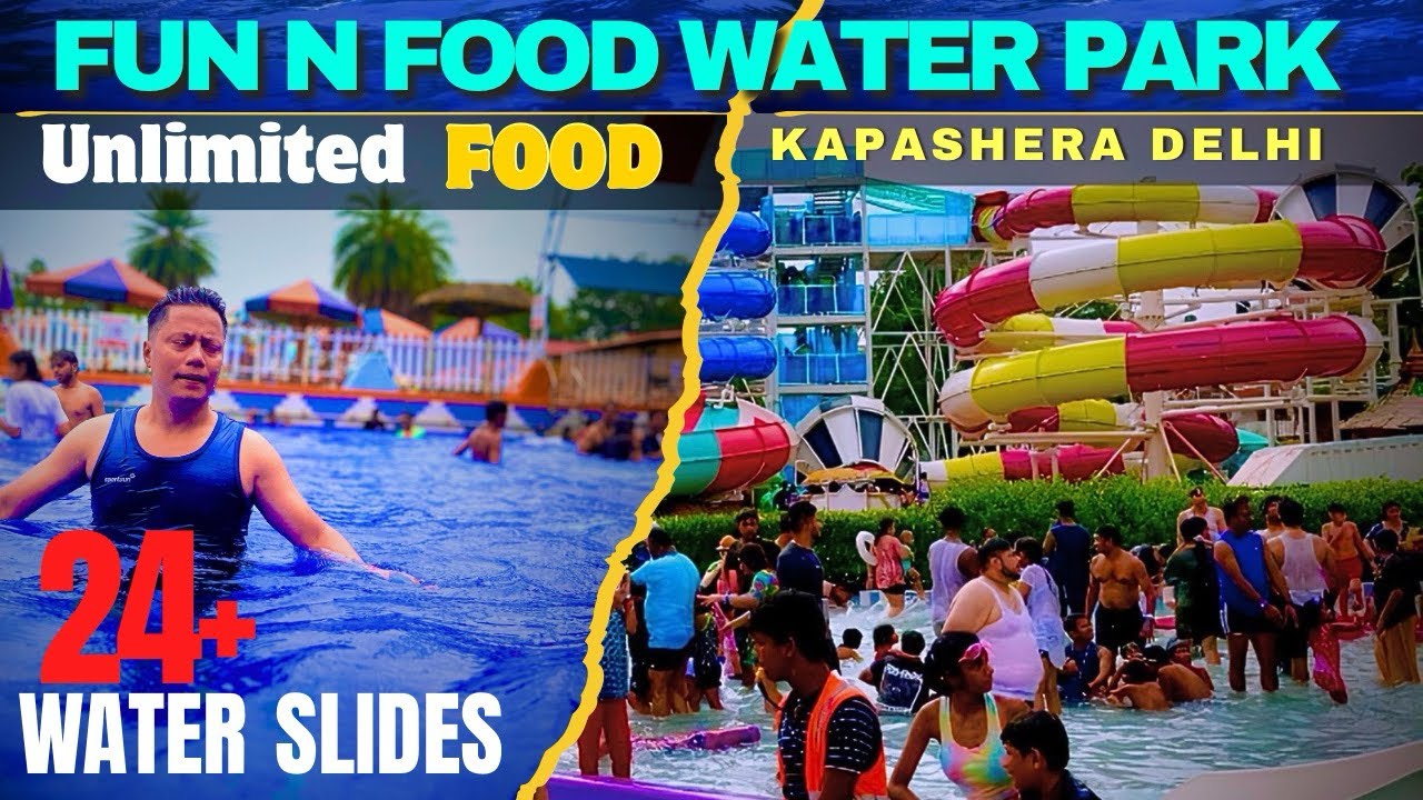 FUN N FOOD WATER PARK VLOG | Kapashera Delhi | Water Slides | Wave Pool | Unlimited Food 