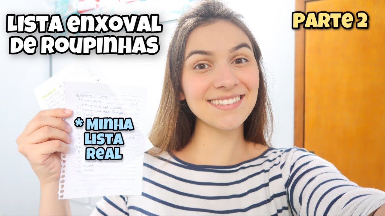 ENXOVAL BÁSICO DE ROUPINHAS - LISTA COM QUANTIDADES