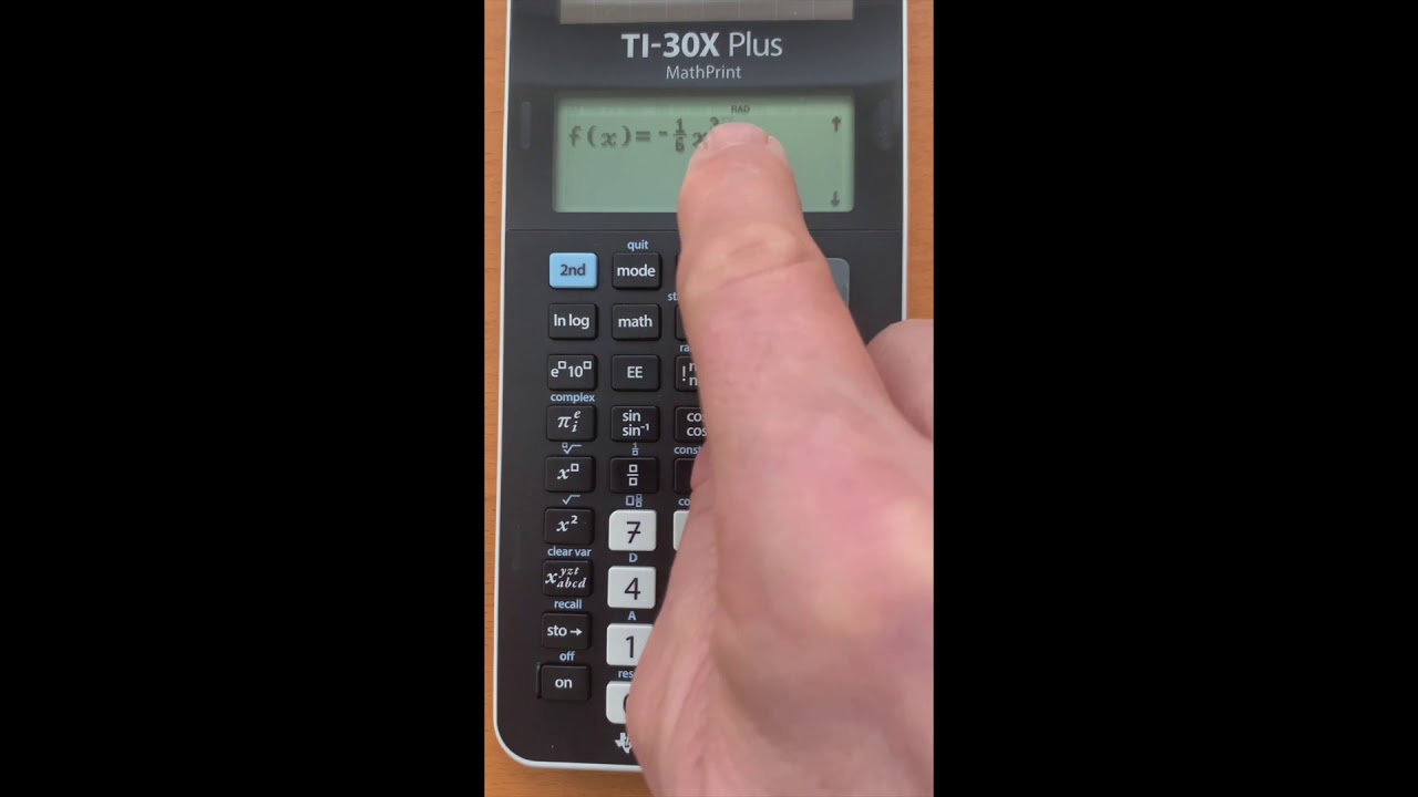 Berechnung des Wertes eines bestimmten Integrals mit dem TI 30x