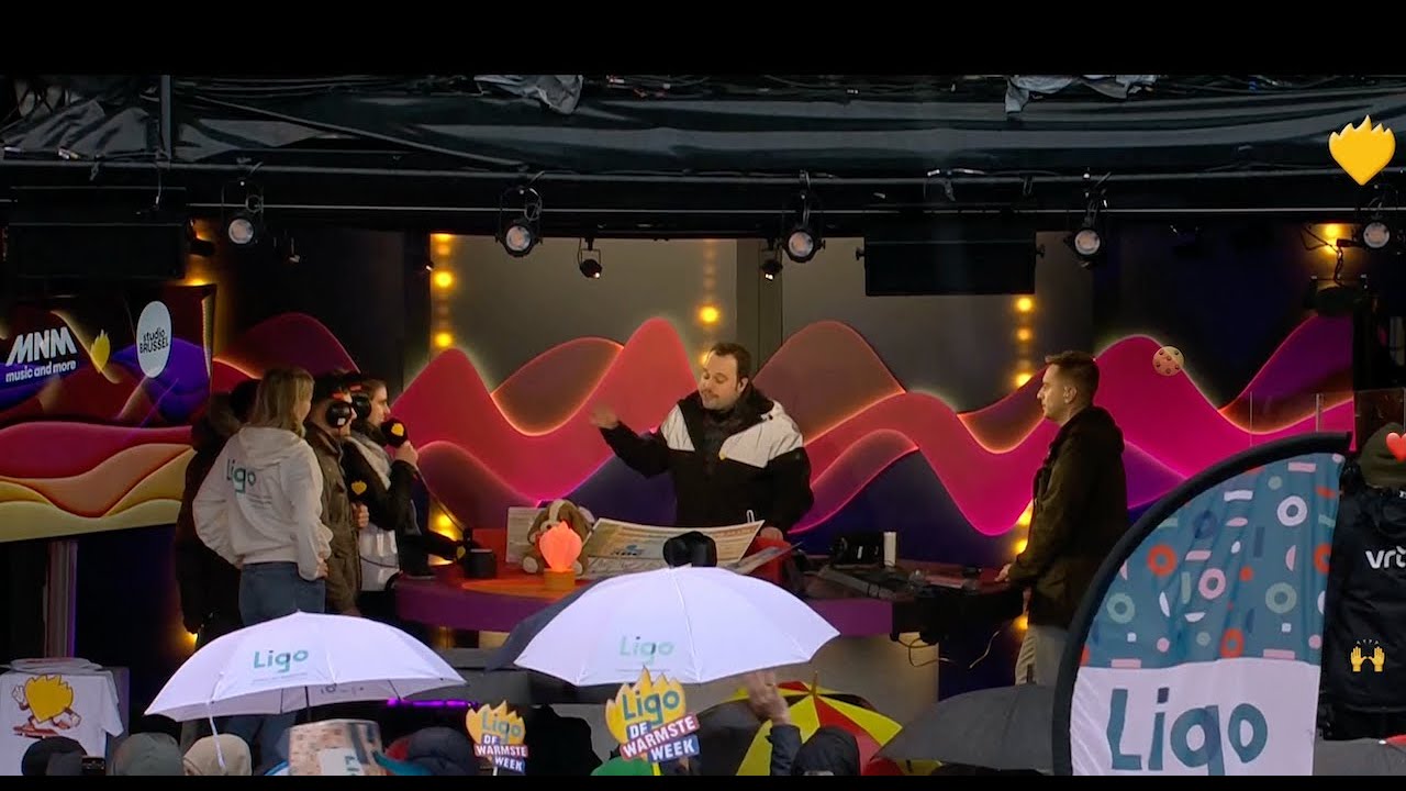 Ligo live vanuit Het Warmste Huis - De Warmste Week 2023 in Brugge