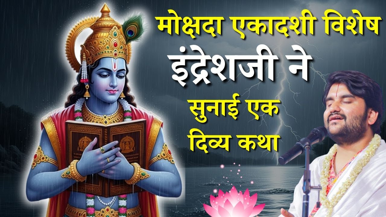 मोक्षदा एकादशी विशेष इंद्रेशजी ने सुनाई एक दिव्य कथा #indreshjimaharaj #indreshupadhyayji