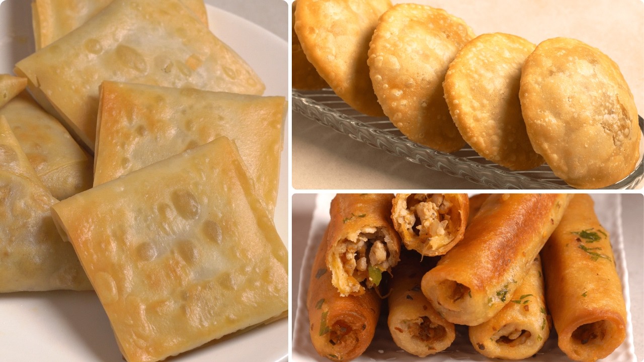 3 Quick Ramadan Recipes | Perfect for Iftar | Samosa, Rolls & Kachori