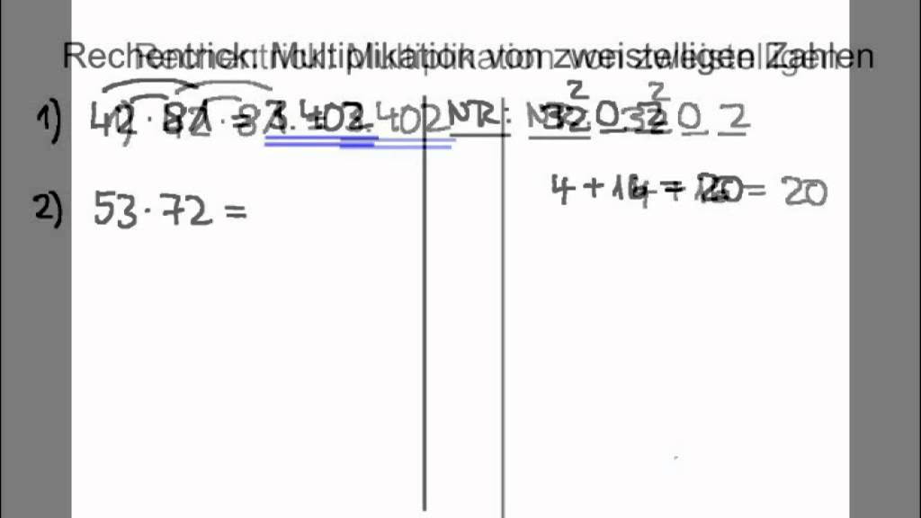 Rechentrick: 42x81 in 5 Sekunden
