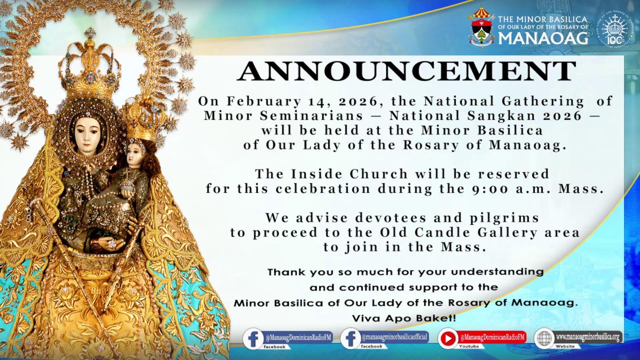 MANAOAG MASS: LITURGY OF THE HOURS | Office of Readings and Evening Prayer-  Feb. 13, 2026 | 6:00 PM