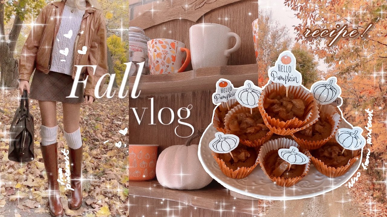 𝓓𝓮𝓪𝓻 𝓭𝓲𝓪𝓻𝔂: Cupcake recipe ₊✩‧₊˚౨ৎ˚₊✩‧₊ , decorating and more | Fall vlog