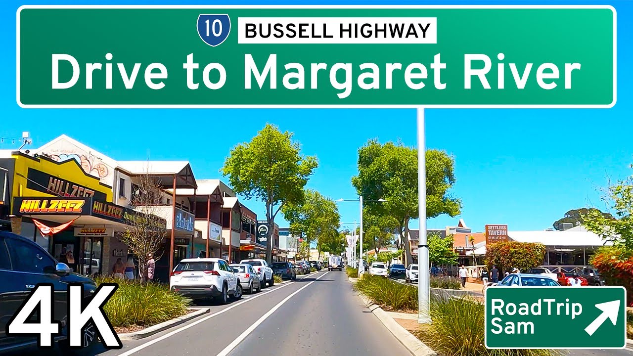 Drive from Busselton to Margaret River - Western Australia - Ambient Sound / POV