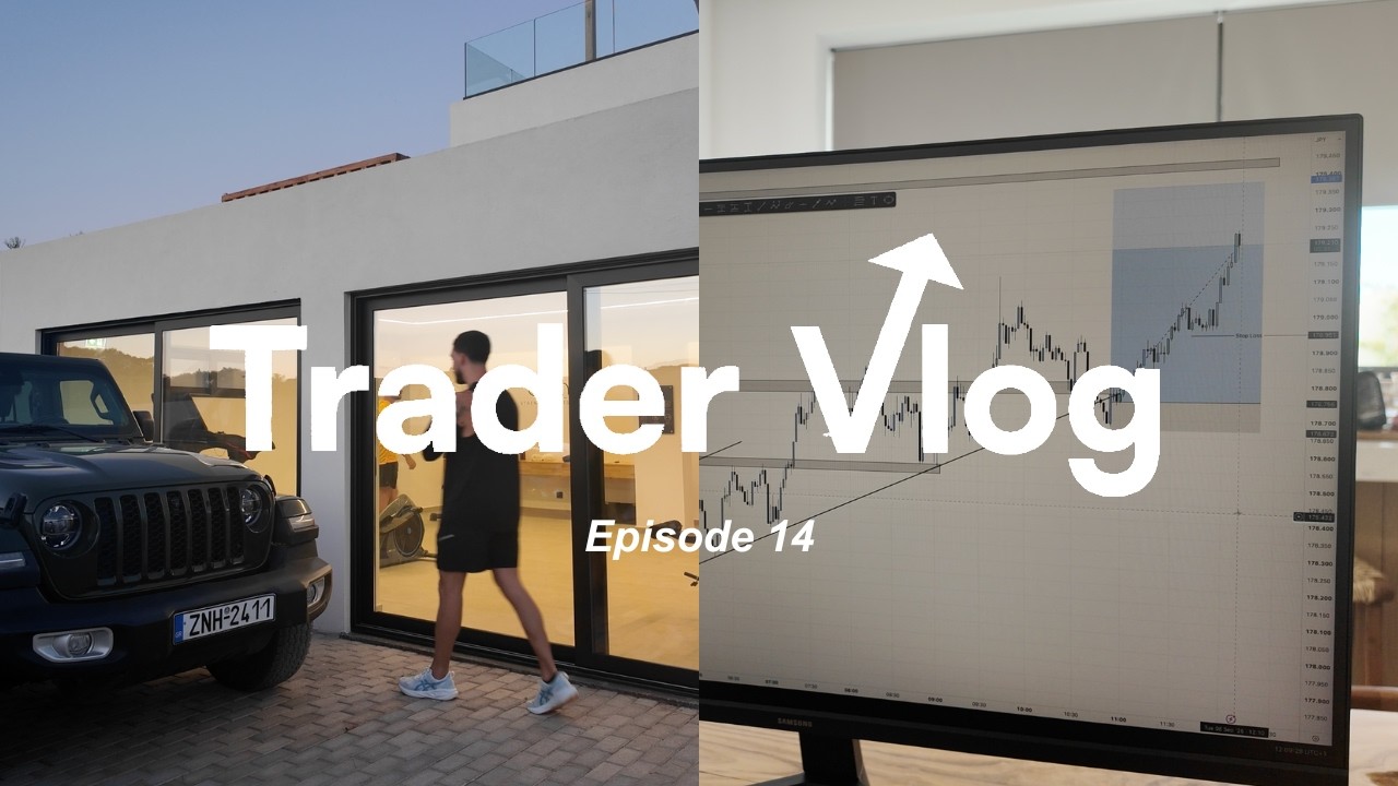 TraderVlog 14: Live Trading On Holiday (+ Top Down Analysis Tips For Beginners)