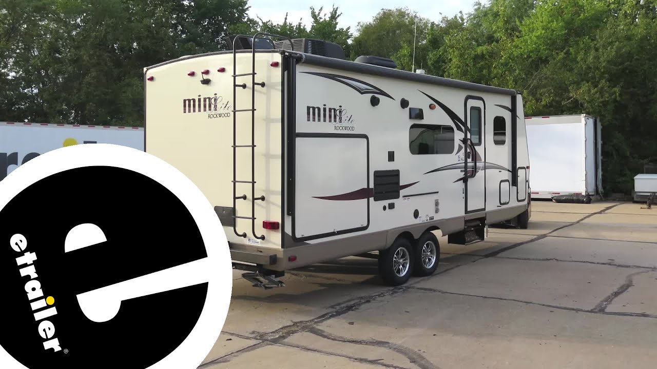 Curt Adjustable Width RV Trailer Hitch Installation - 2017 Forest River Rockwood Mini Lite Travel Tr