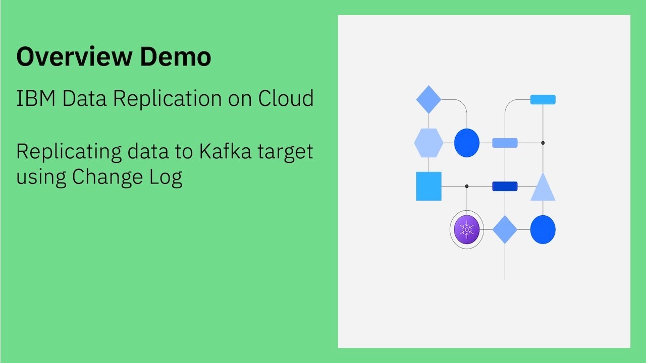 IBM Data Replication on Cloud: Replicating data to Kafka target using Change Log
