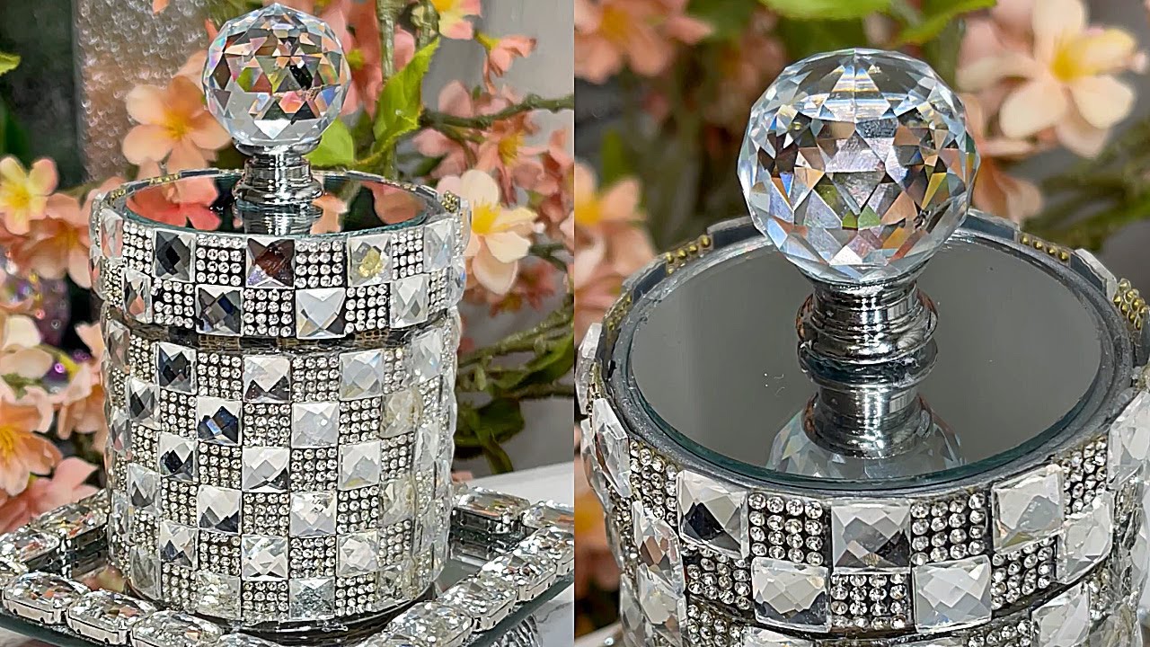 DIY HOME DECOR! CRYSTAL STORAGE CONTAINER IDEAS