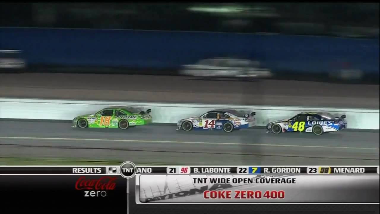 2009 NASCAR Coke Zero 400 Wild Finish at Daytona (Replays 1)