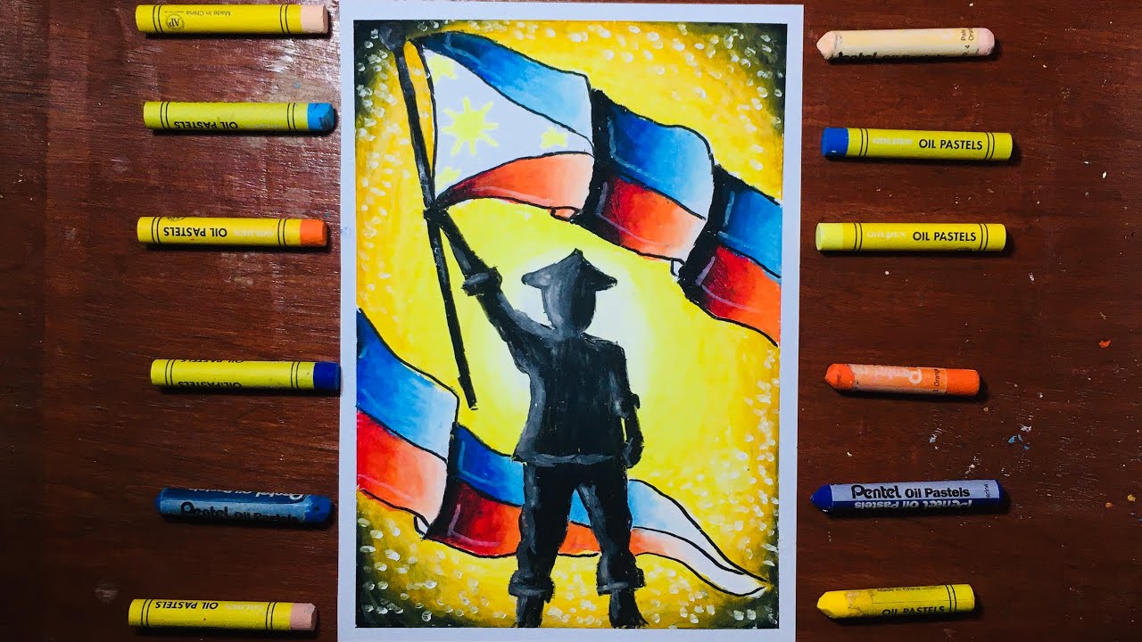 Independence day Philippines using Oil Pastel | kroART
