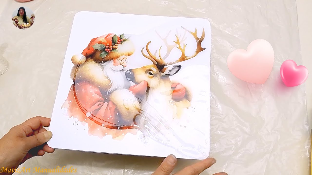 ❤️DIY Individuales Navideños Resinados en 14 minutos