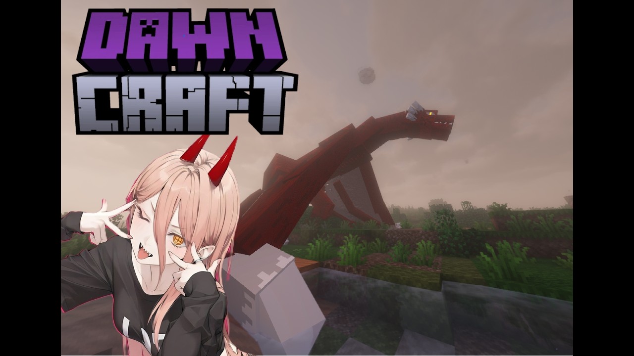 Experiência media de enfrentar um dragão de fogo no DawnCraft pela primeira vez