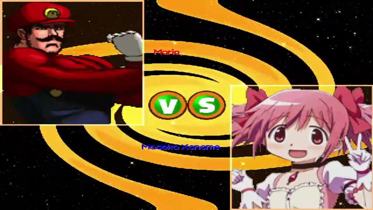 MG026 MUGEN - Mario #61 vs. Madoka Kaname (JStudios_2K)
