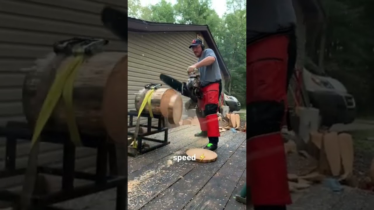 timbersports training is wild 🪚 🪓