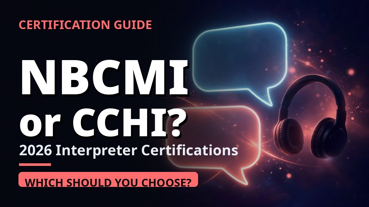 NBCMI vs CCHI (2026): Which Medical Interpreter Certification Fits You?