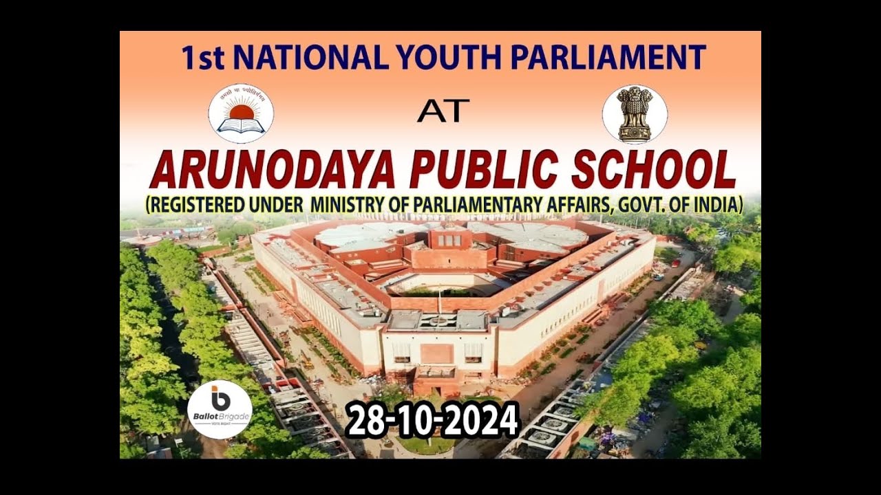 1st National Youth Parliament - 2024 | Arunodaya Public School #education #students