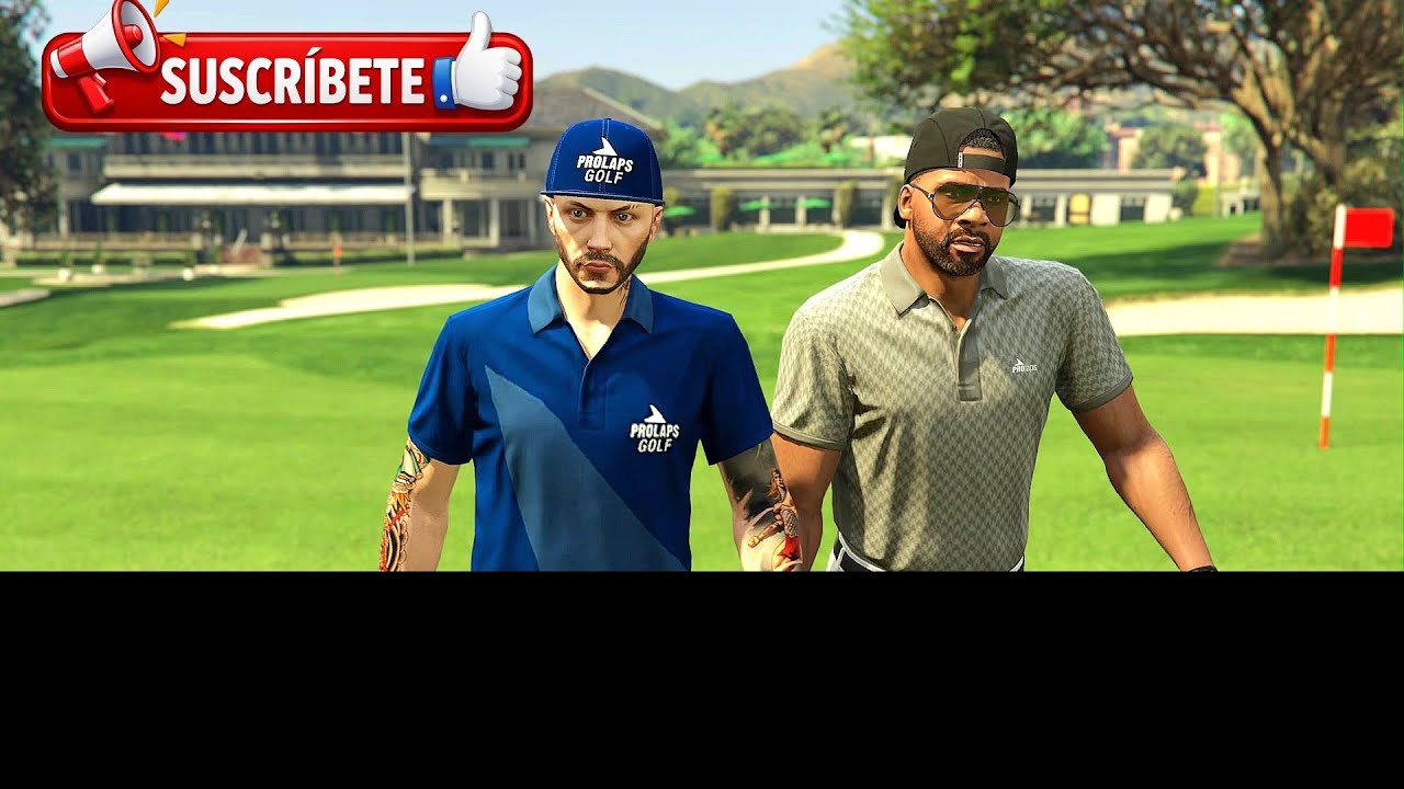 Gta 5 online - Campo De Golf ( franklin and  Dr. Dree ).
