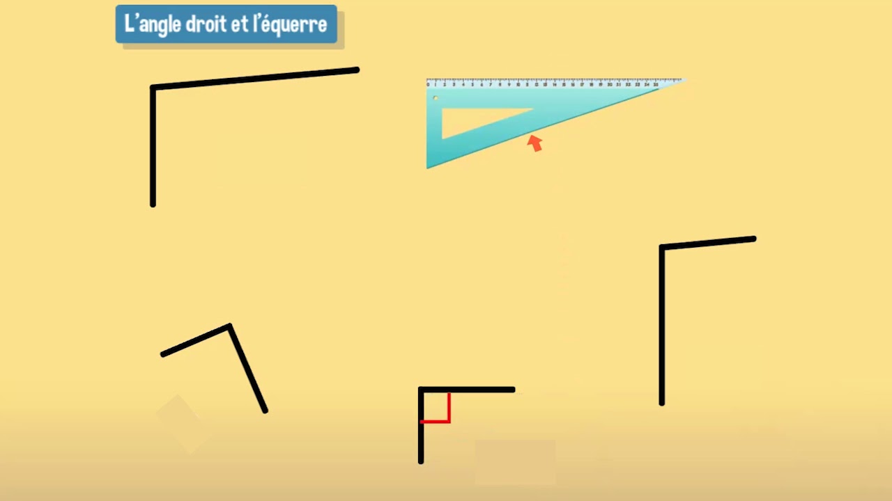 Géométrie : l'angle droit et l'équerre - CE2